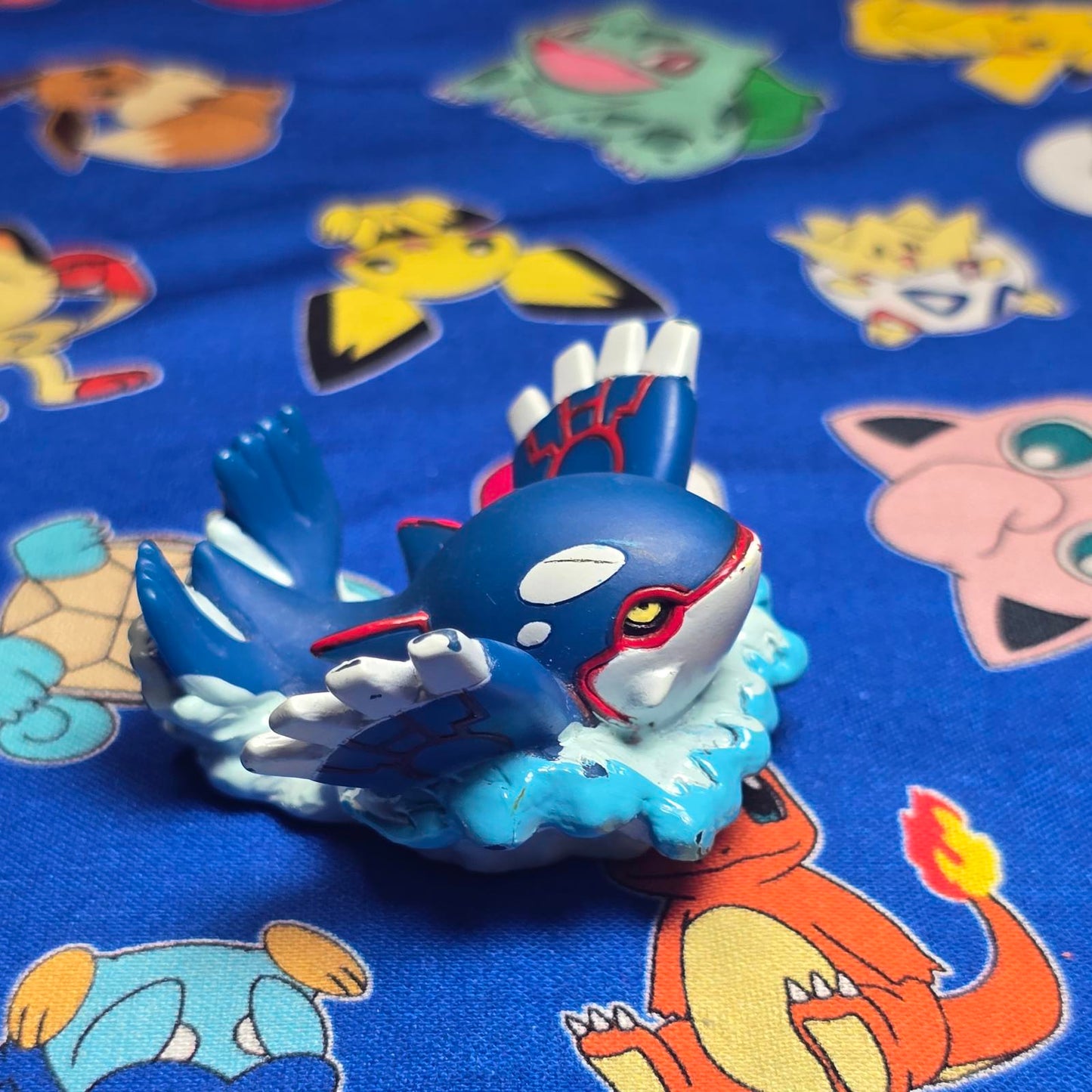 Pokemon Kyogre Figure Finger Puppet 2012 Nintendo Bandai PVC Japan USA Seller