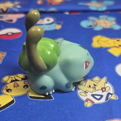 Pokemon Bulbasaur Figure Finger Puppet 2001 Nintendo Bandai Vintage PVC Japan US