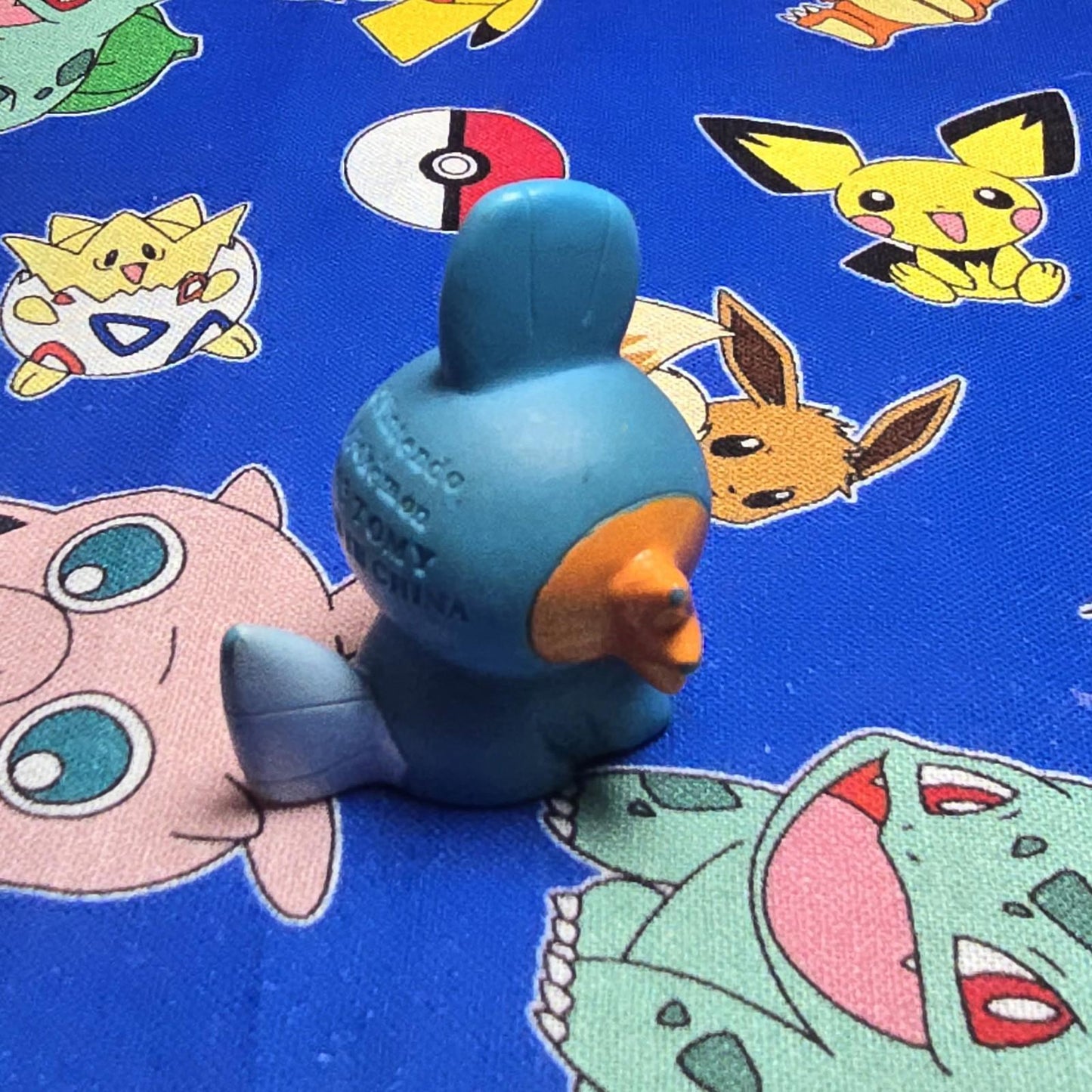 Pokemon Mudkip Figure Finger Puppet 2002 Nintendo Tomy PVC Vintage Japan USA