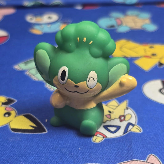Pokemon Pansage Figure Finger Puppet 2010 Nintendo Bandai PVC Japan USA Seller