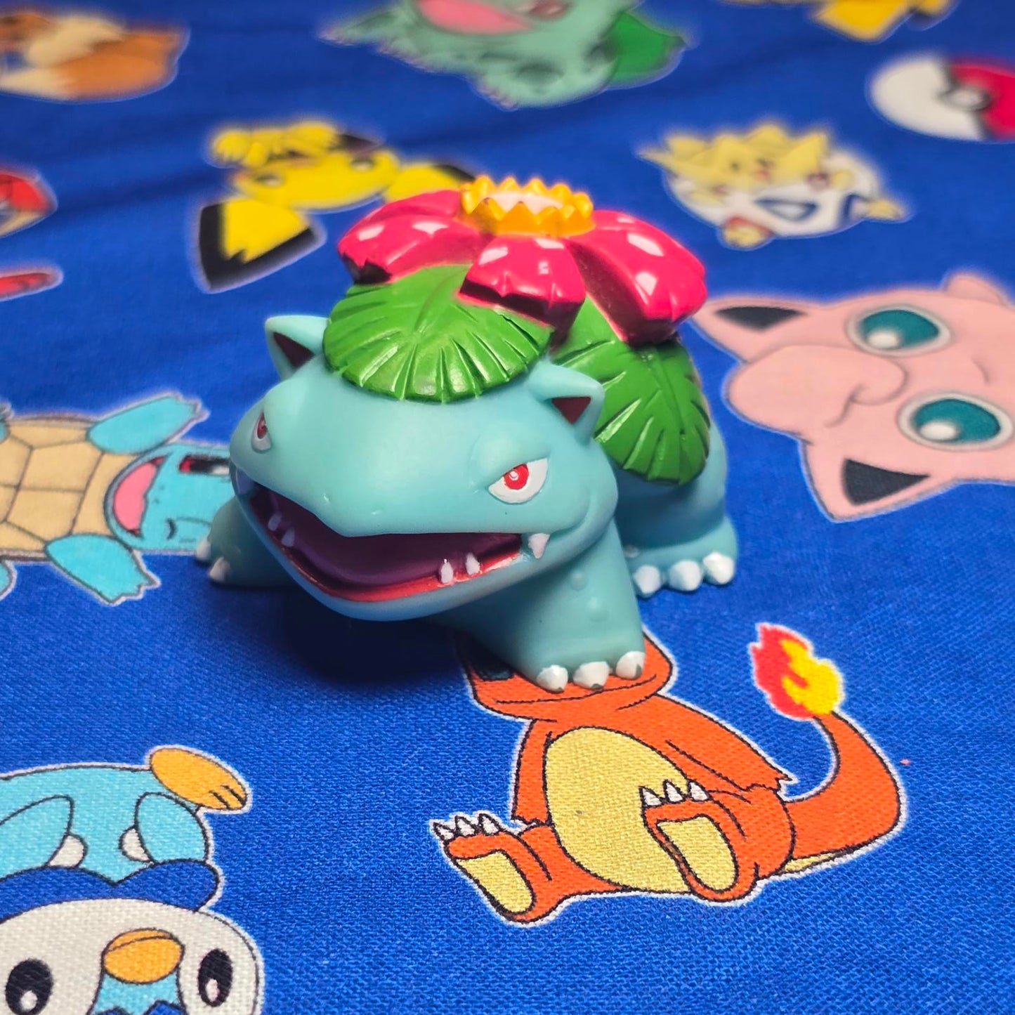 Pokemon Venusaur Figure Finger Puppet 2004 Nintendo Bandai PVC Vintage Japan USA