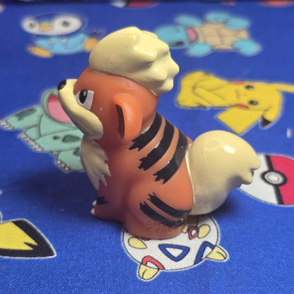 Pokemon Growlithe Figure Finger Puppet 2012 Nintendo Bandai PVC Vintage Japan US