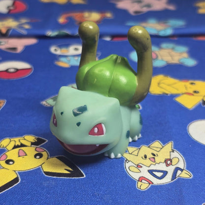 Pokemon Bulbasaur Figure Finger Puppet 2001 Nintendo Bandai Vintage PVC Japan US