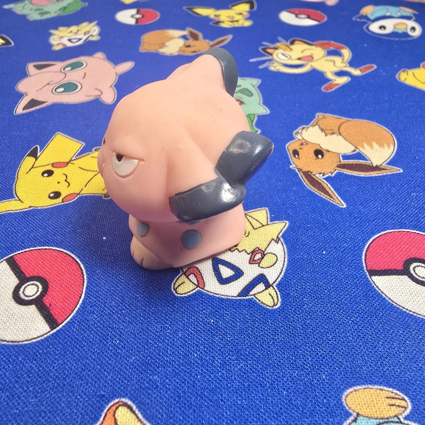 Pokemon Snubbull Figure Finger Puppet 1999 Nintendo Bandai PVC Vintage Japan USA