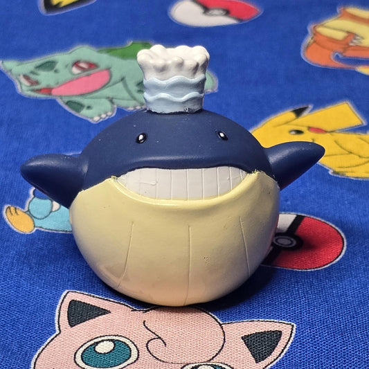 Pokemon Wailmer Figure Finger Puppet 2005 Nintendo Bandai Vintage PVC Japan USA