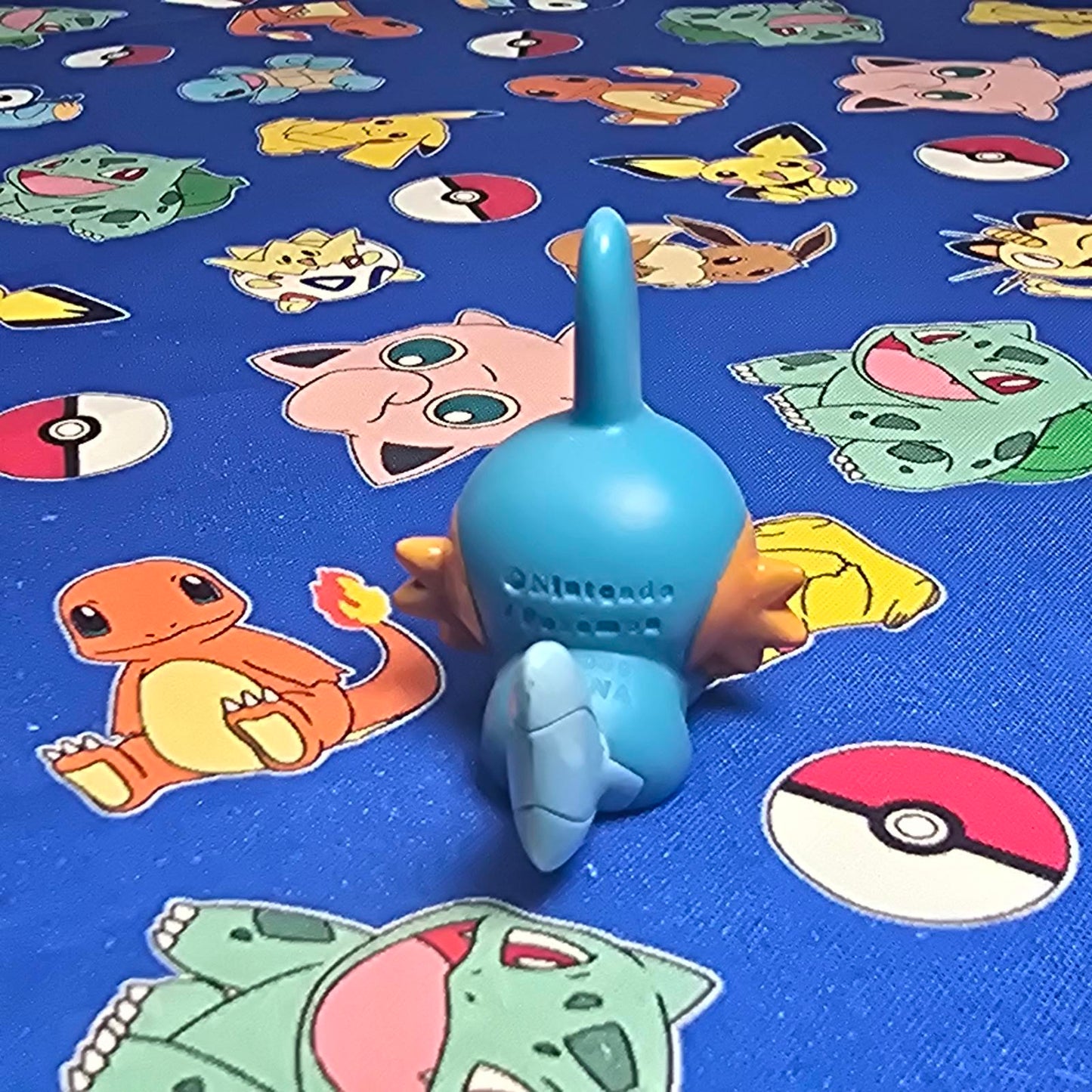 Pokemon Mudkip Figure Finger Puppet 2009 Nintendo Bandai PVC Japan USA Seller