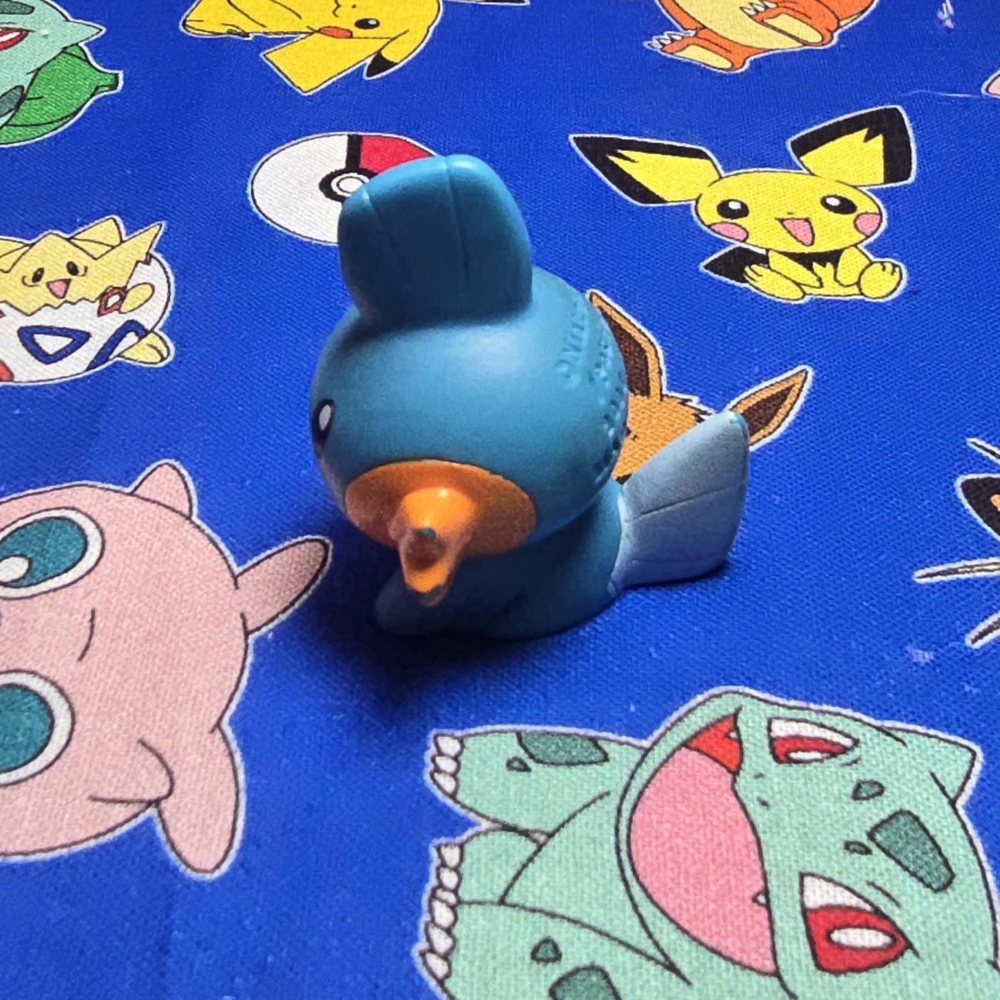 Pokemon Mudkip Figure Finger Puppet 2002 Nintendo Tomy PVC Vintage Japan USA