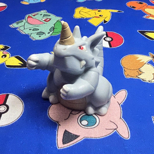 Pokemon Rhydon Figure Finger Puppet 1997 Bandai Nintendo Vintage Japan US Seller