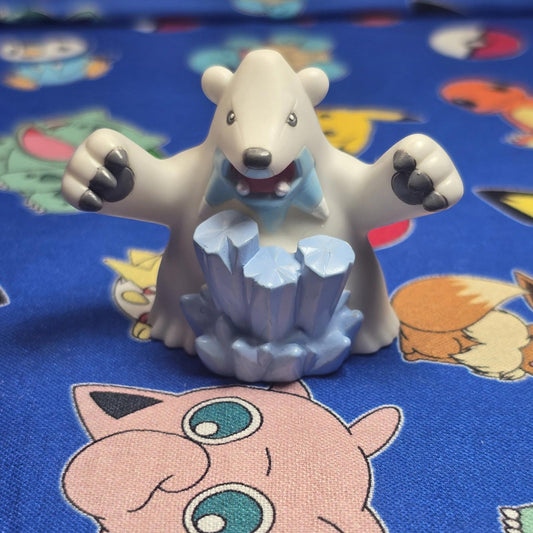 Pokemon Beartic Figure Finger Puppet 2011 Nintendo Bandai PVC Japan US Seller