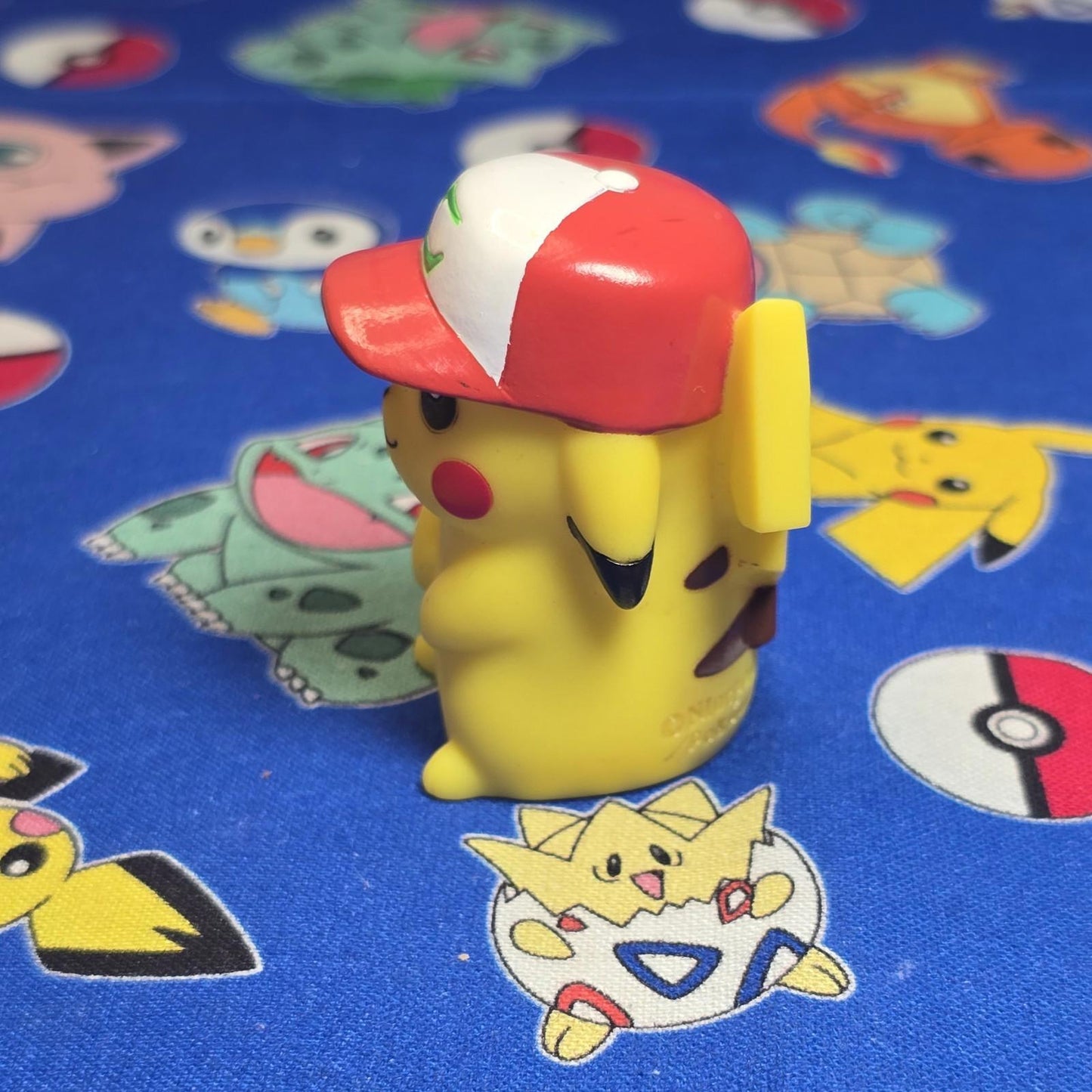 Pokemon Pikachu Ash Hat Figure Finger Puppet B 2020 Nintendo Bandai Japan USA