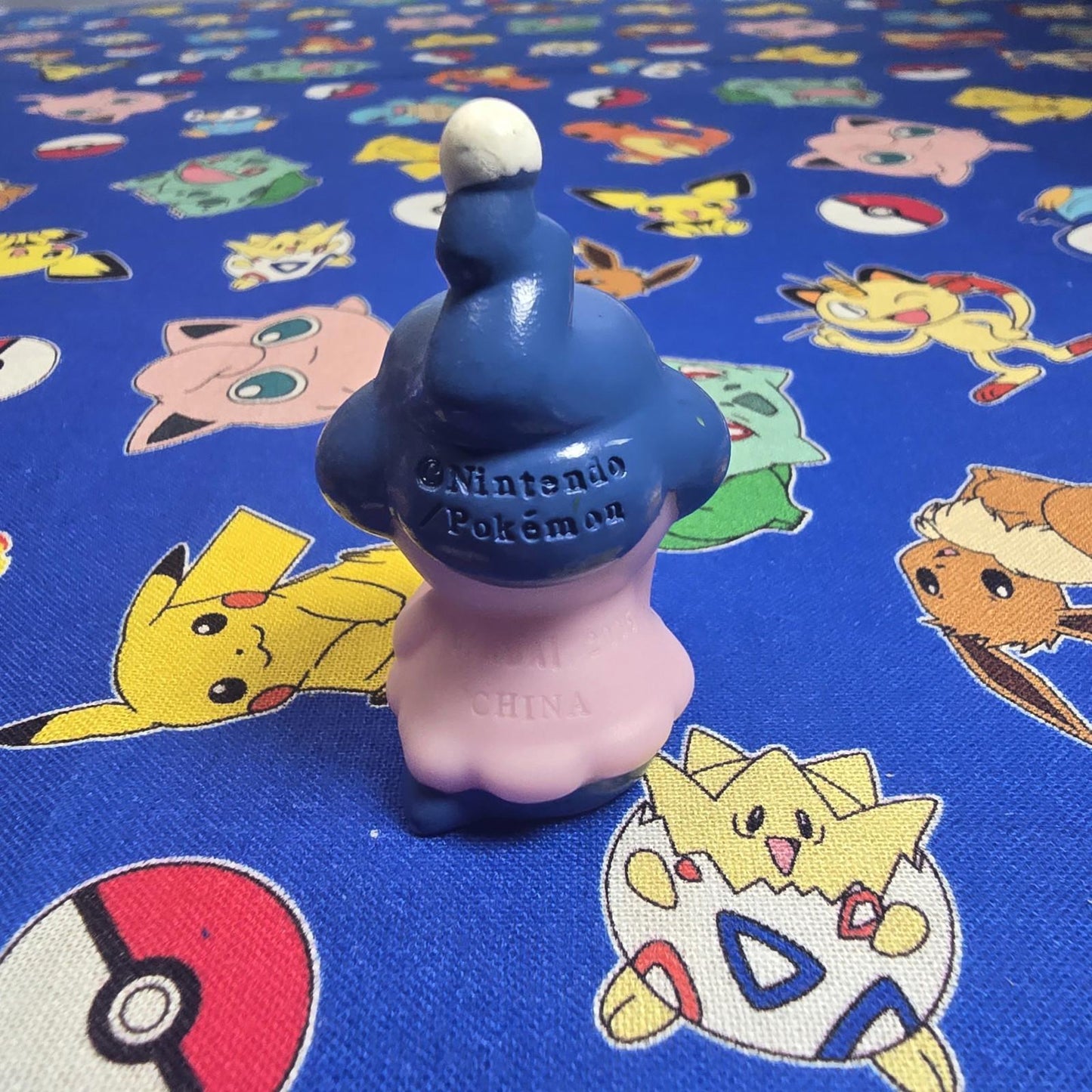 Pokemon Mime Jr Figure Finger Puppet 2006 Nintendo Bandai PVC Vintage Japan USA