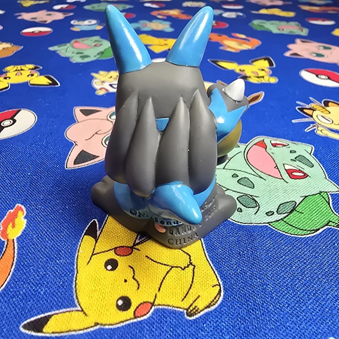 Pokemon Lucario Figure Finger Puppet 2005 Nintendo Bandai PVC Japan USA Seller