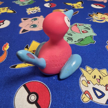 Pokemon Porygon 2 Figure Finger Puppet 2001 Nintendo Bandai PVC Vintage Japan US