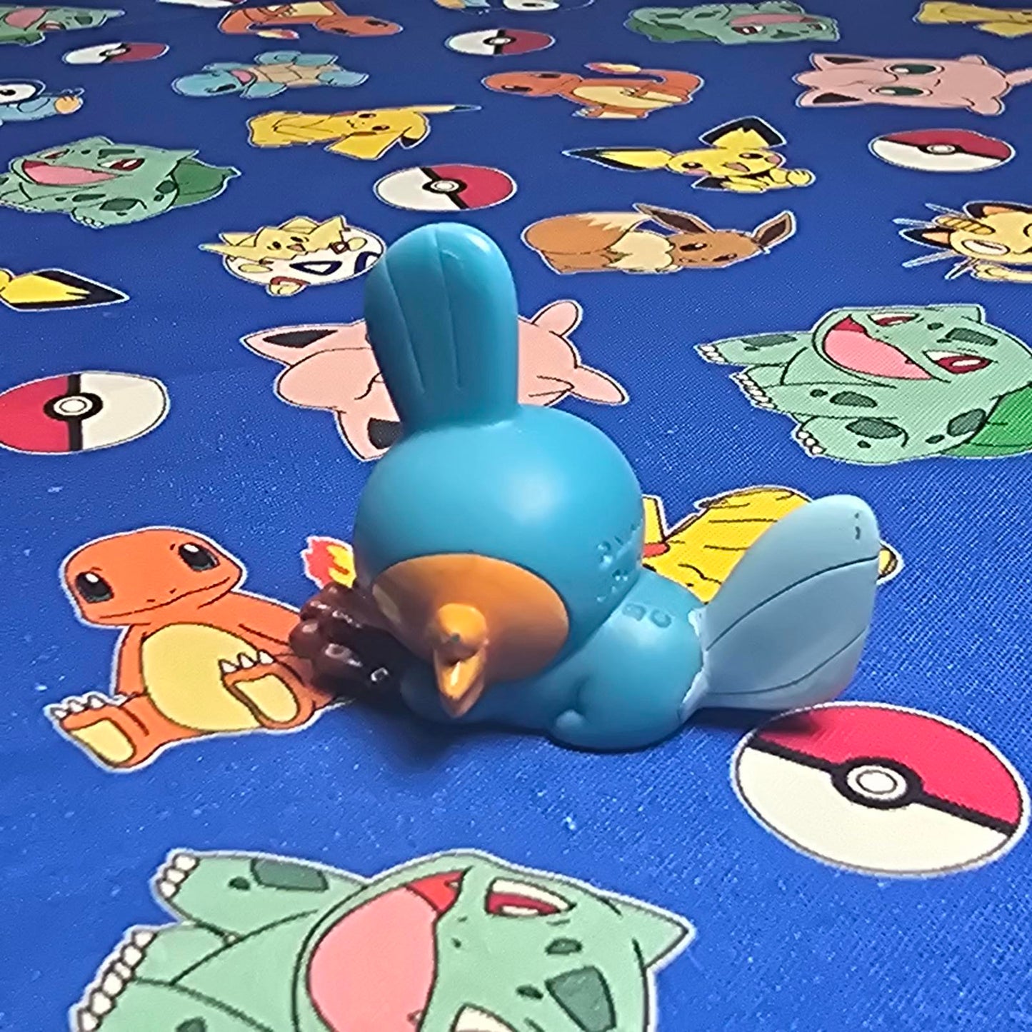 Pokemon Mudkip Figure Finger Puppet 2009 Nintendo Bandai PVC Japan USA Seller