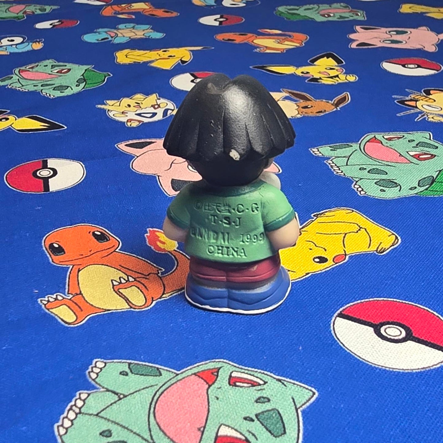 Pokemon Trainer Tracey Figure Finger Puppet 1999 Nintendo Bandai Vintage Japan