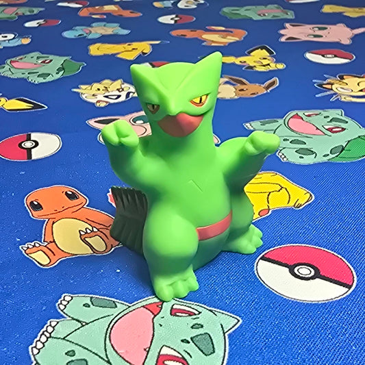 Pokemon Sceptile Figure Finger Puppet 2009 Nintendo Bandai PVC Japan USA Seller