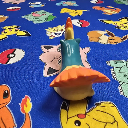 Pokemon Quilava Figure Finger Puppet 2000 Nintendo Bandai PVC Vintage Japan USA