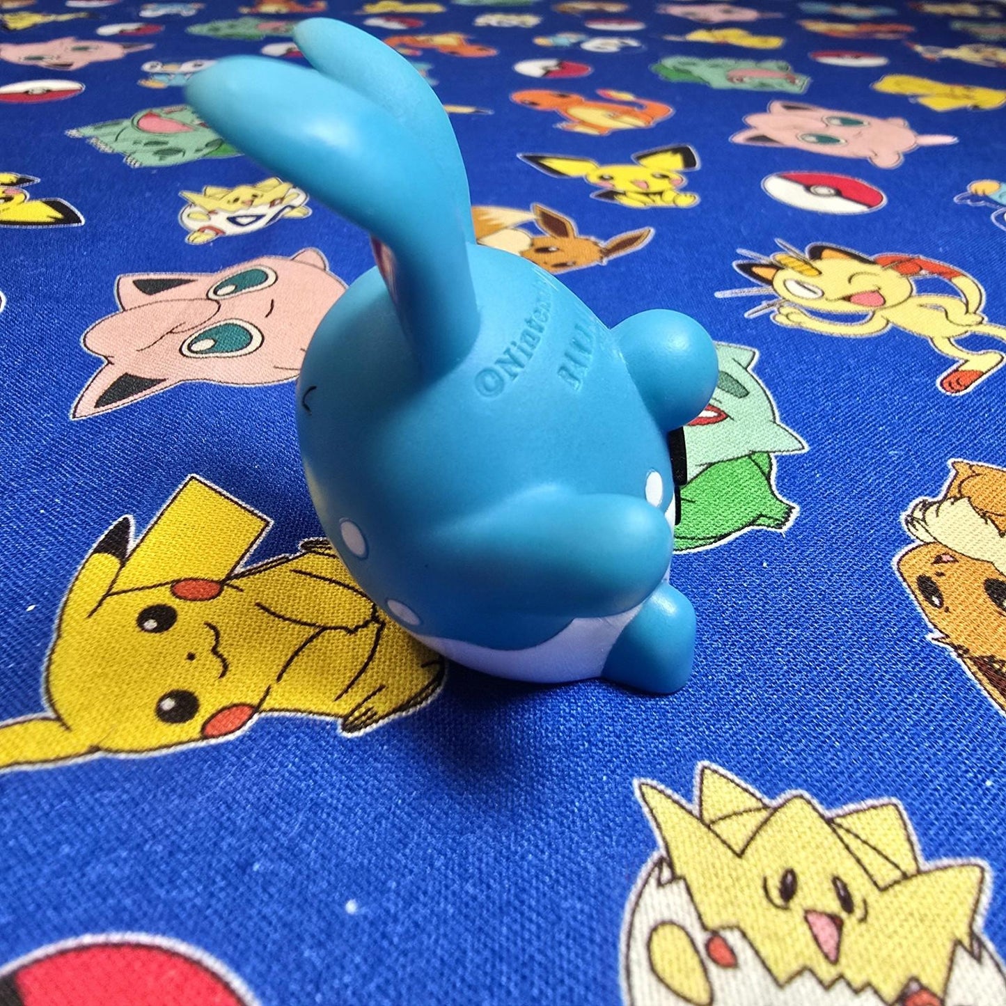 Pokemon Azumarill Figure Finger Puppet 2006 Nintendo Bandai PVC Japan USA Seller