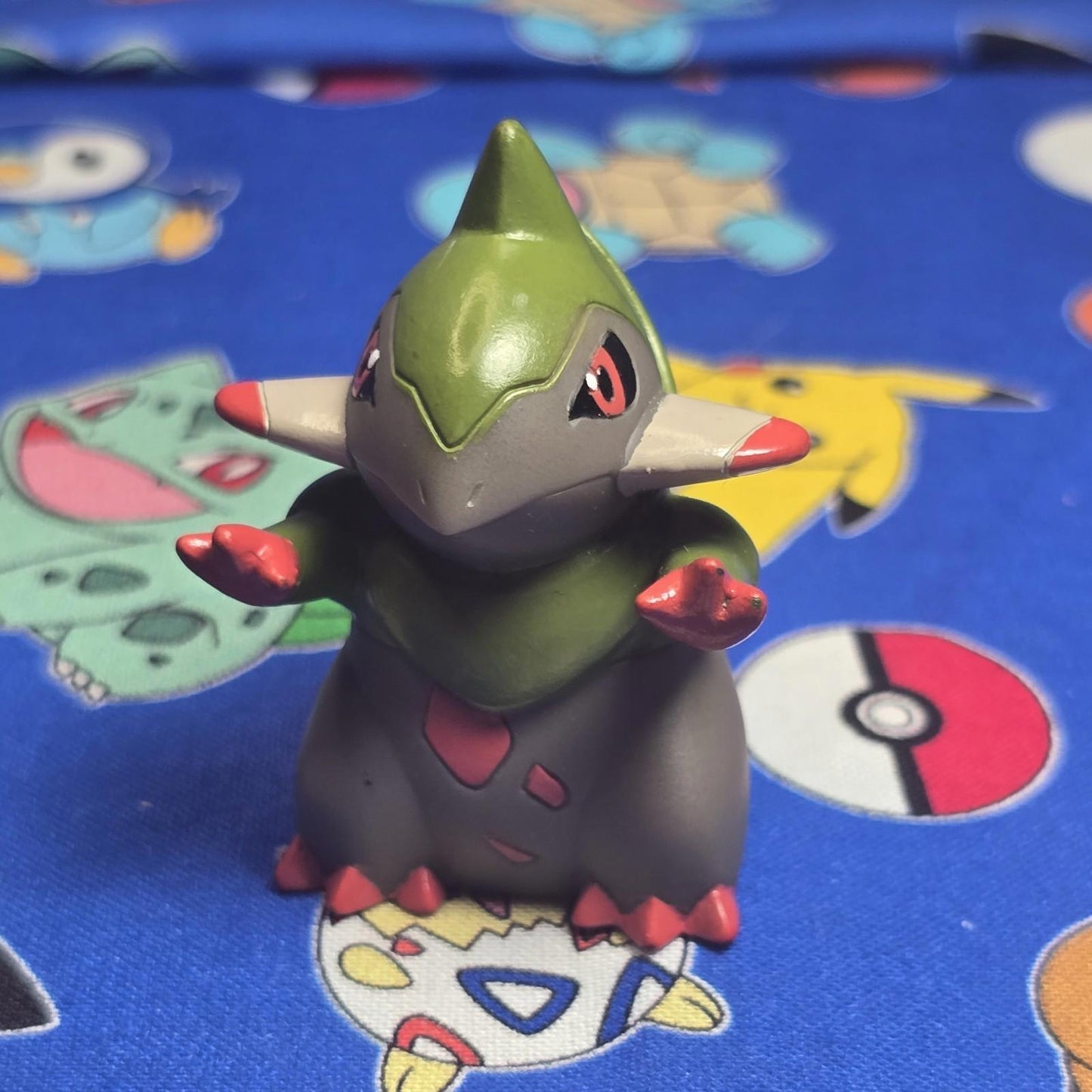 Pokemon Fraxure Figure Finger Puppet 2012 Nintendo Bandai PVC Vintage Japan US
