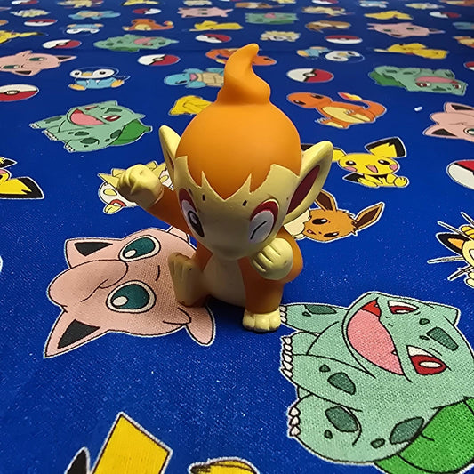 Pokemon Chimchar Figure Finger Puppet 2006 Nintendo Bandai PVC Japan USA Seller