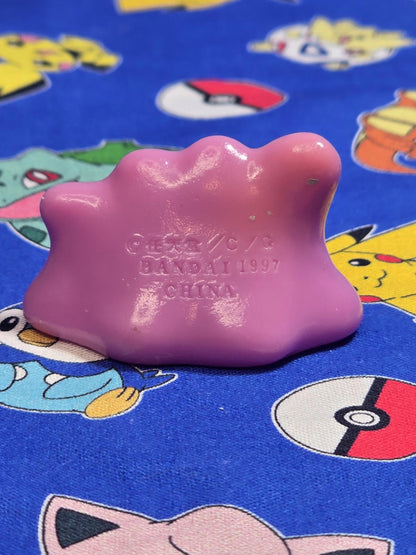 Pokemon Ditto Figure Finger Puppet 1997 Nintendo Bandai PVC Vintage Japan USA