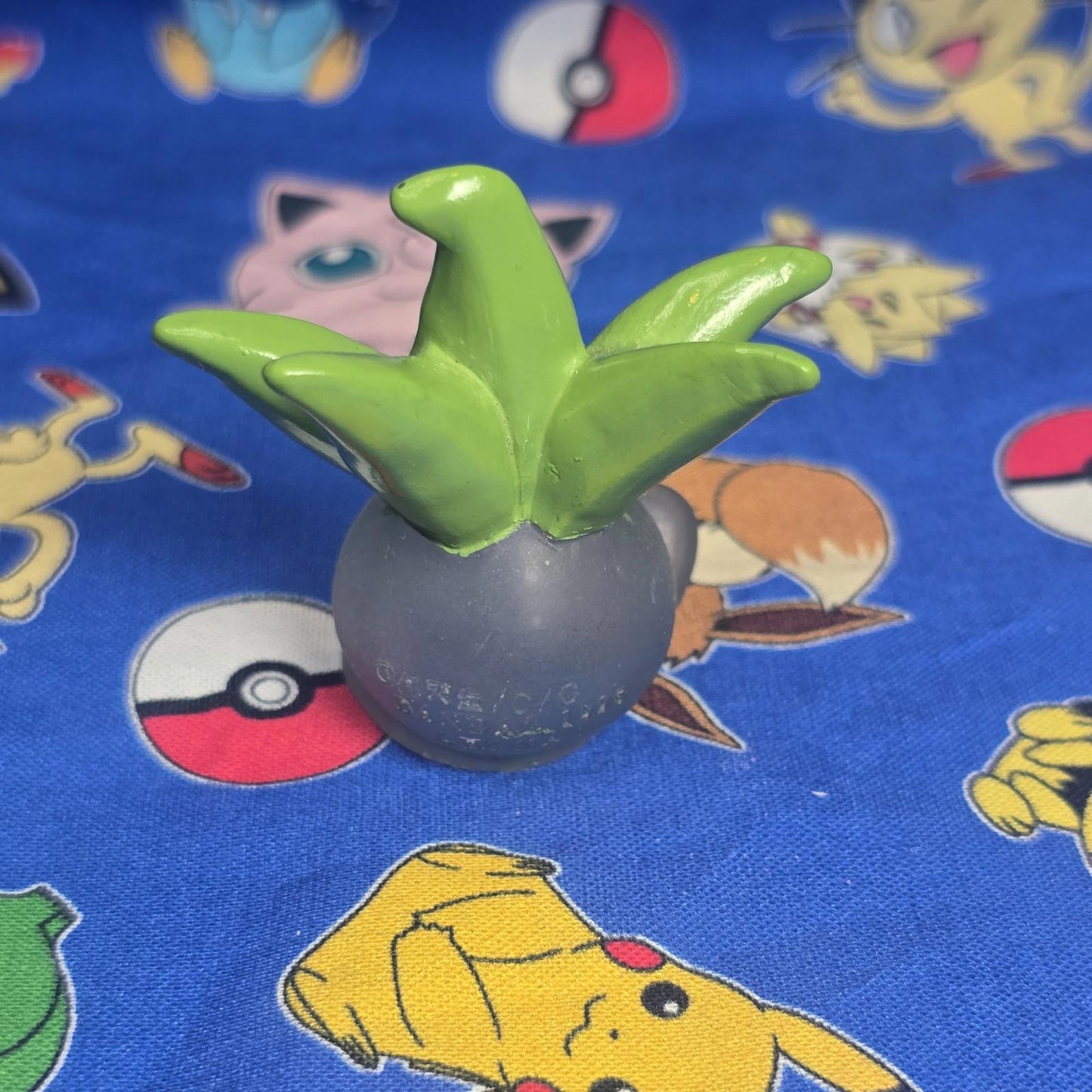 Pokemon Oddish Clear Figure Finger Puppet 1996 Nintendo Bandai Japan Vintage USA