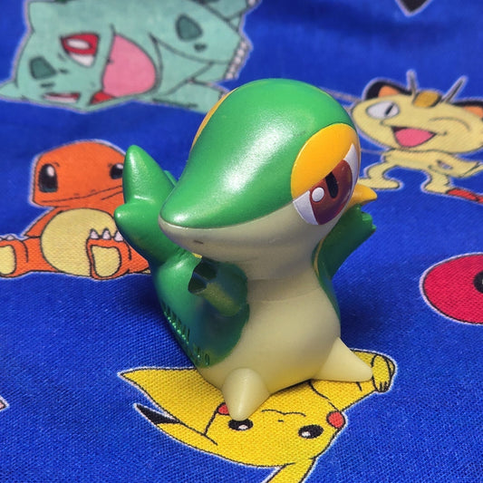 Pokemon Snivy Metallic Figure Finger Puppet 2010 Nintendo PVC Bandai Japan USA