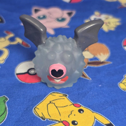 Pokemon Woobat Clear Figure Finger Puppet 2010 Nintendo Bandai Japan USA Seller