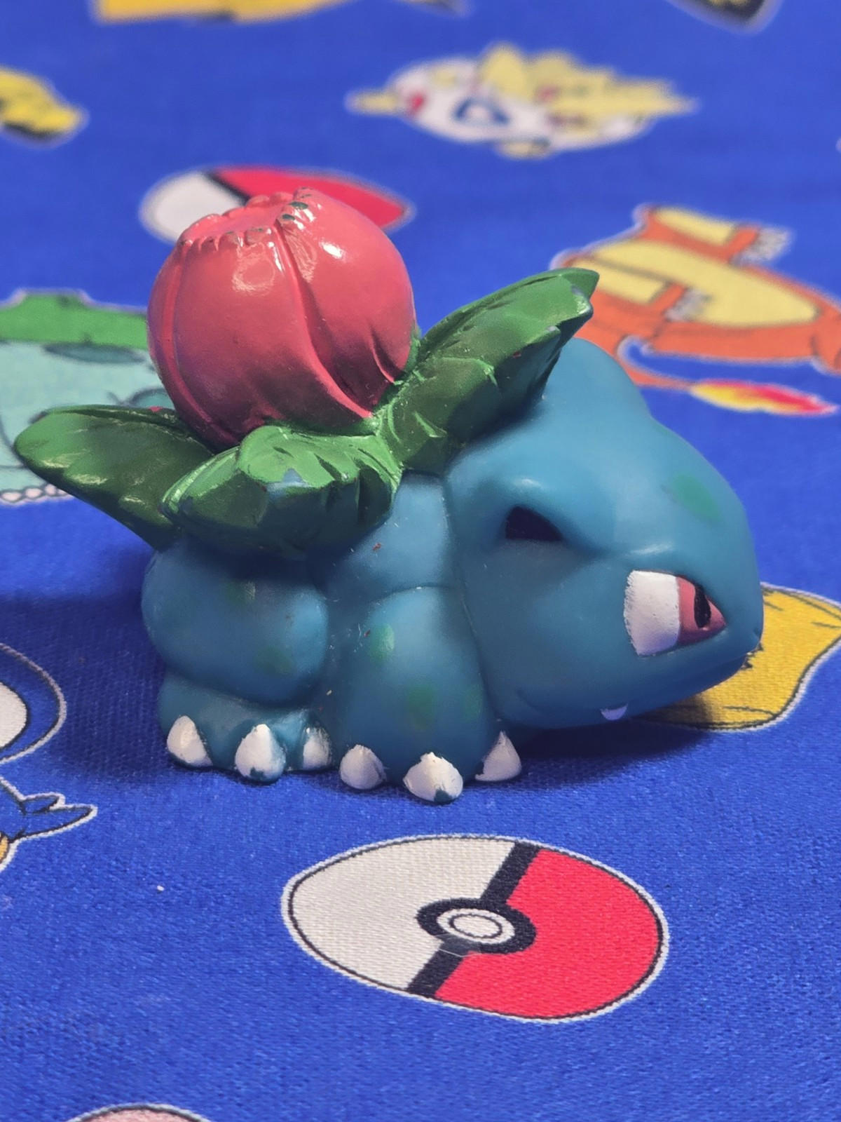 Pokemon Ivysaur Figure Finger Puppet 1997 Nintendo Bandai PVC Vintage Japan USA