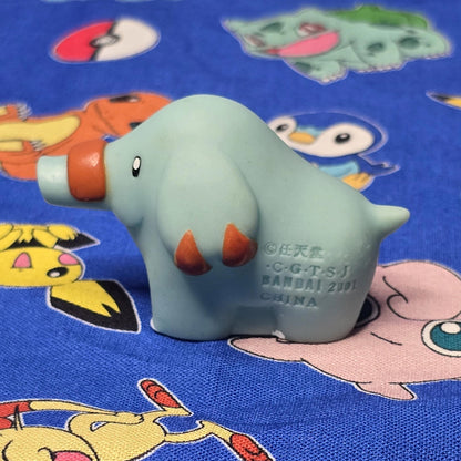 Pokemon Phanpy Figure Finger Puppet 2001 Nintendo Bandai PVC Vintage Japan USA