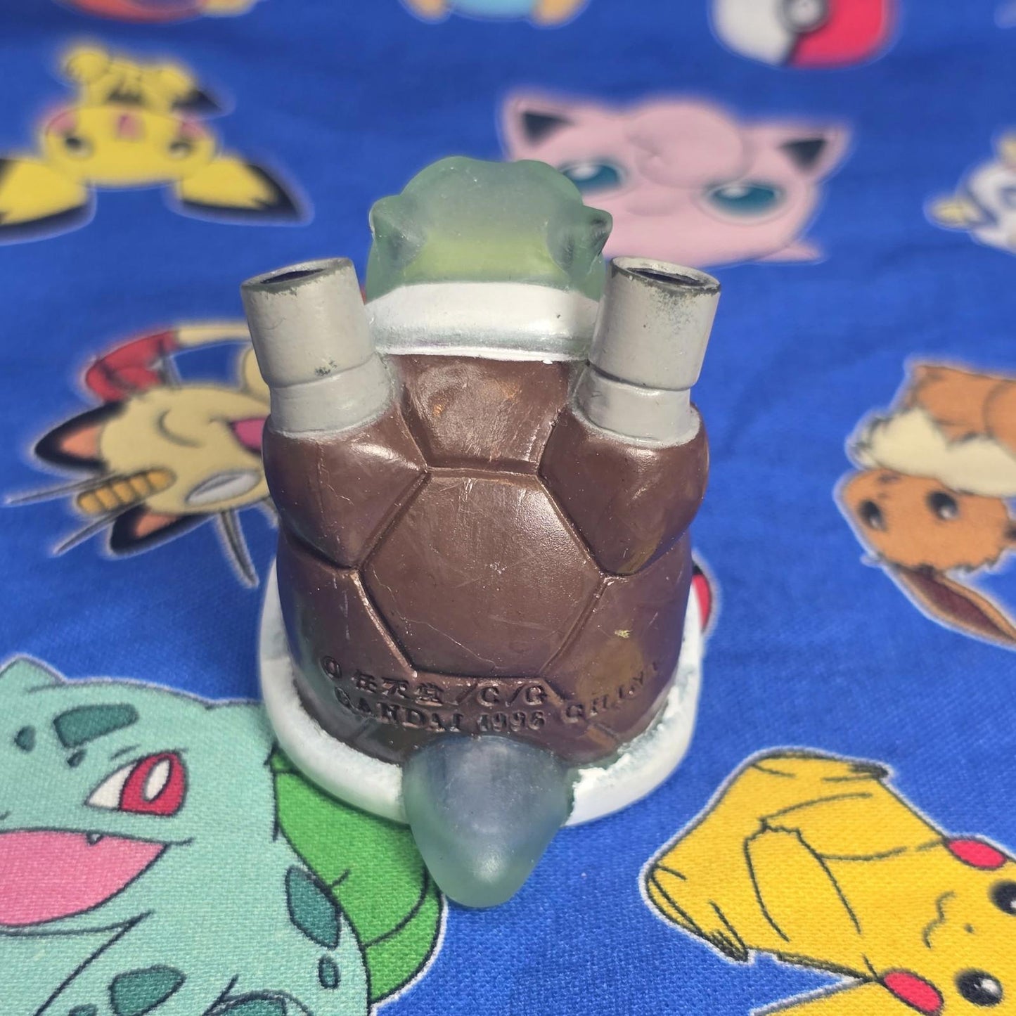 Pokemon Blastoise Clear Figure Finger Puppet 1996 Nintendo Bandai PVC Japan USA