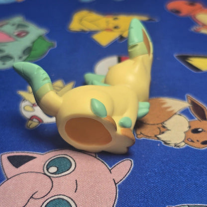 Pokemon Leafeon Figure Finger Puppet 2024 Nintendo Bandai PVC Japan Vintage USA