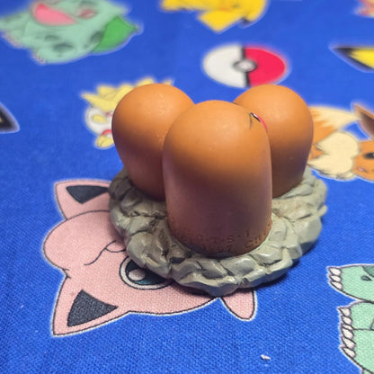 Pokemon Dugtrio Figure Finger Puppet 1997 Bandai Nintendo PVC Vintage Japan USA