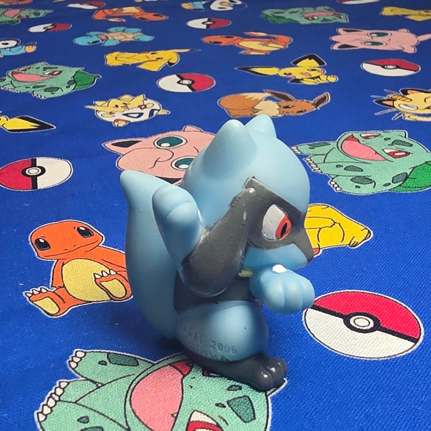Pokemon Riolu Figure Finger Puppet 2006 Nintendo Bandai PVC Toy Japan USA Seller
