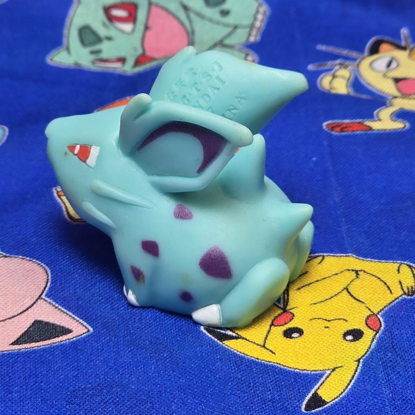 Pokemon Nidoran Dark Figure Finger Puppet 1997 Nintendo Bandai PVC Vintage Japan