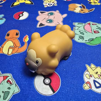 Pokemon Bidoof Figure Finger Puppet 2006 Nintendo Bandai PVC Japan USA Seller