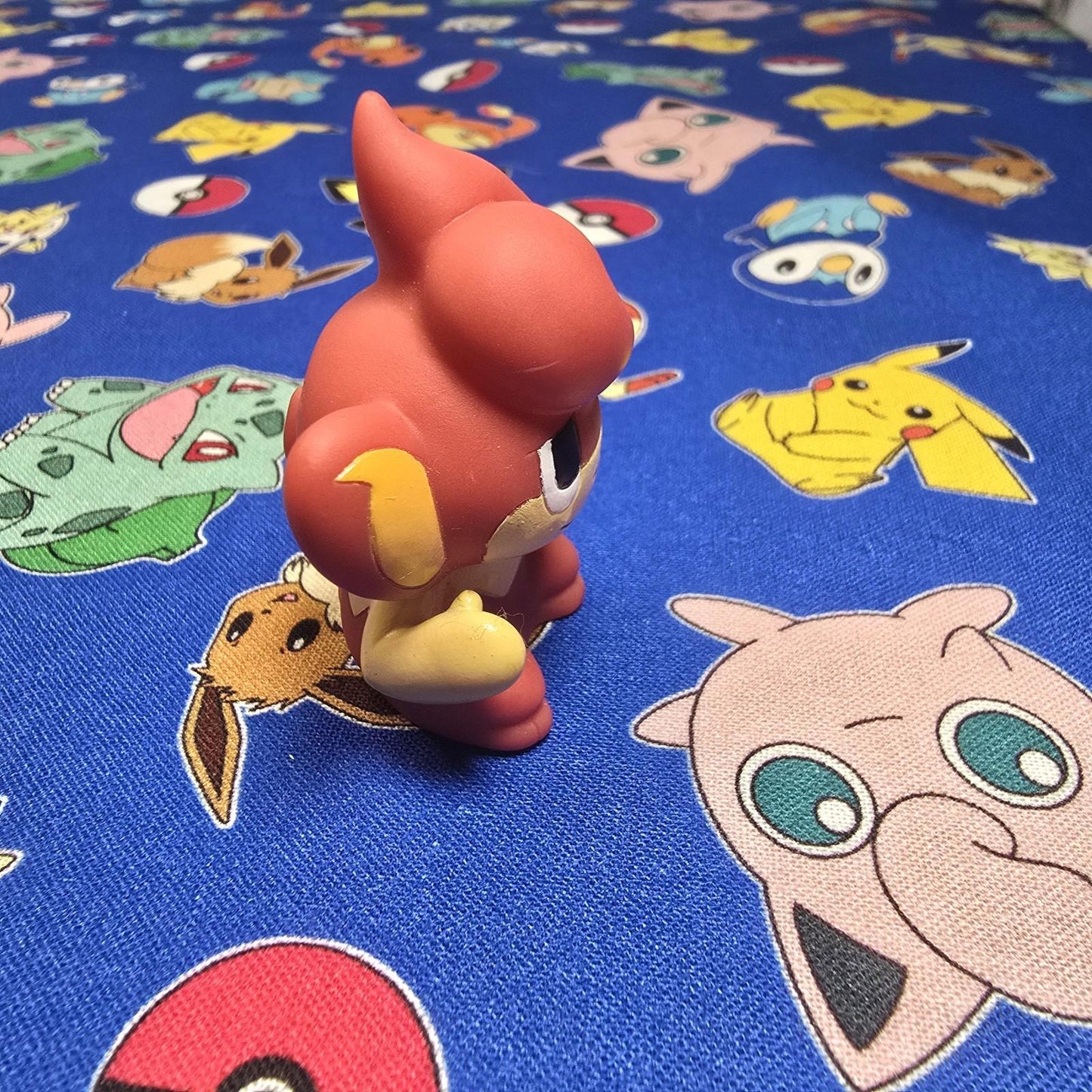 Pokemon Pansear Figure Finger Puppet 2010 Nintendo Bandai PVC Vintage Japan USA