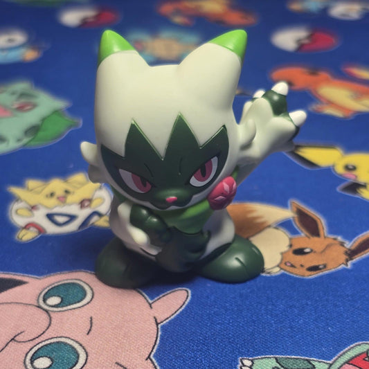 Pokemon Floragato Figure Finger Puppet 2024 Nintendo Bandai Japan Vintage USA