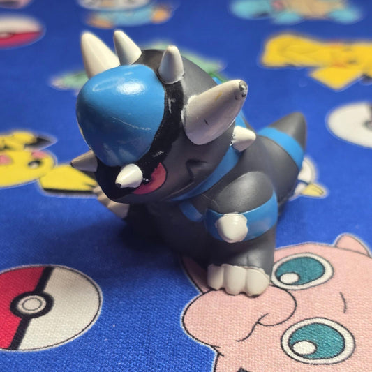 Pokemon Rampardos Figure Finger Puppet 2007 Nintendo Bandai PVC Japan USA Seller