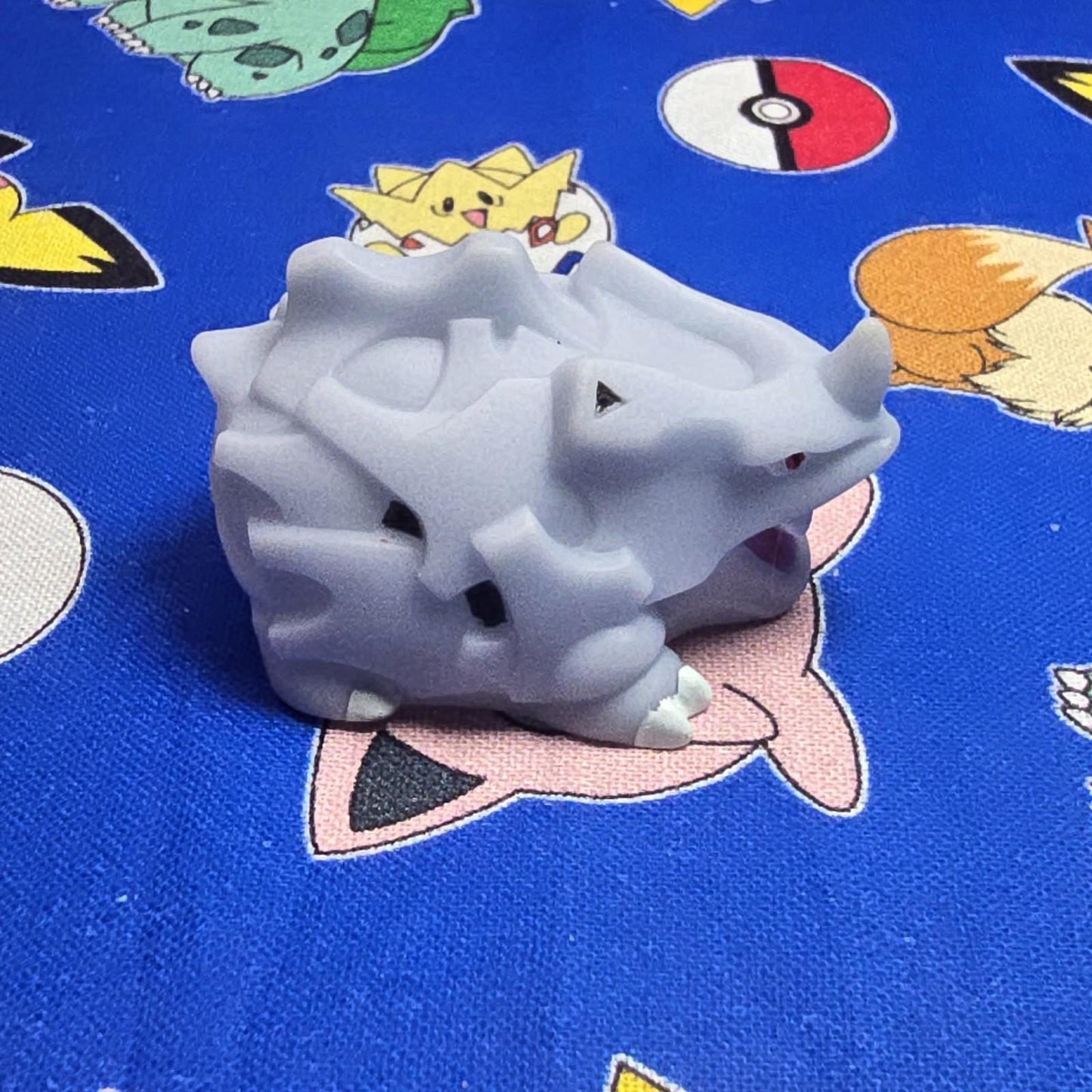 Pokemon Rhyhorn Figure Finger Puppet 2010 Nintendo Bandai PVC Japan USA Seller