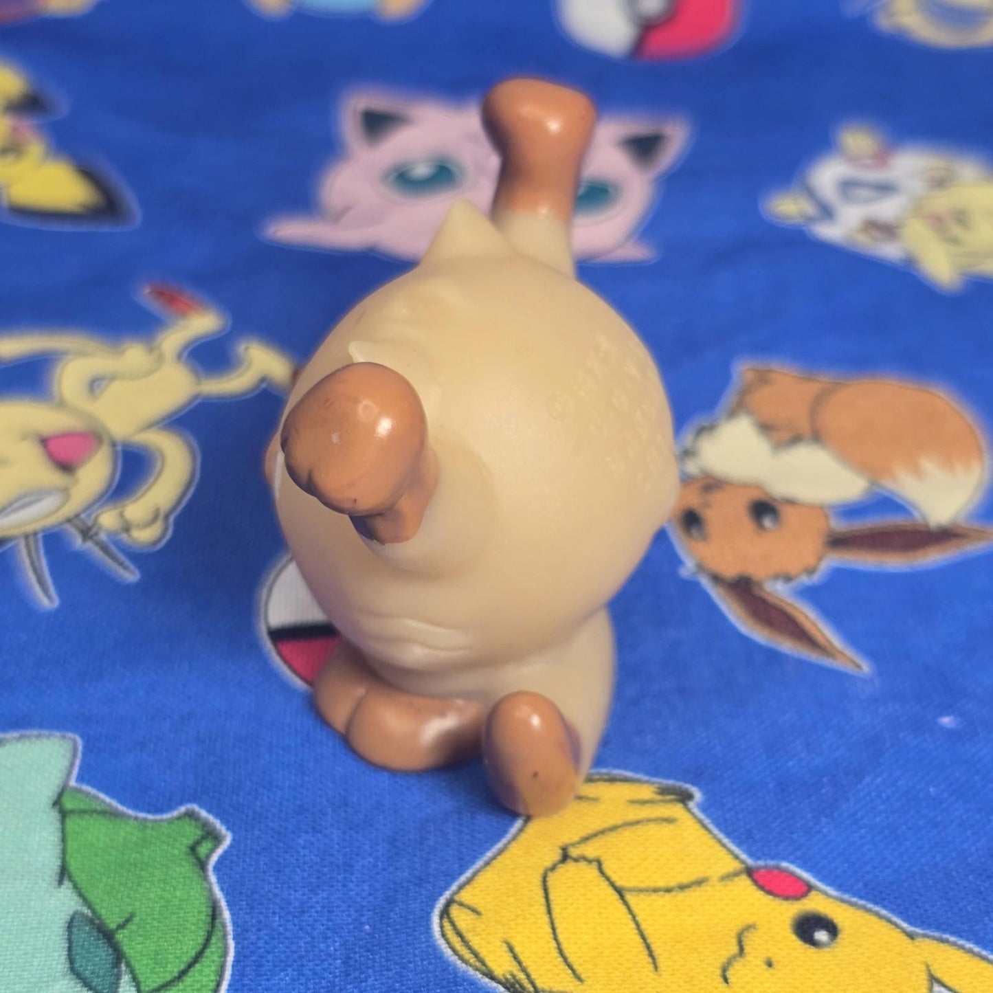 Pokemon Mankey Clear Figure Finger Puppet 1997 Nintendo Bandai Vintage Japan USA