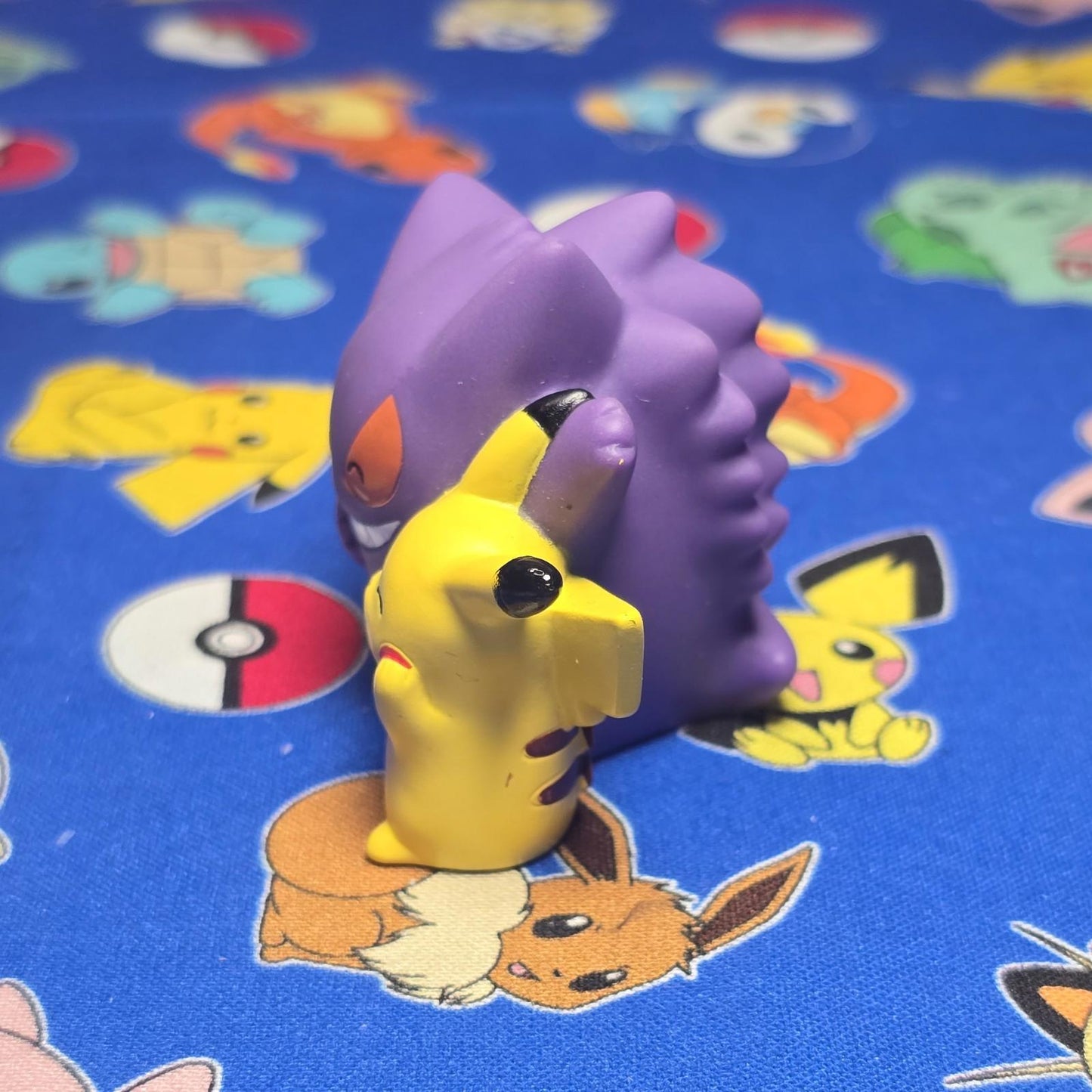 Pokemon Pikachu & Gengar Figure Finger Puppet 2022 Nintendo Bandai PVC Japan USA