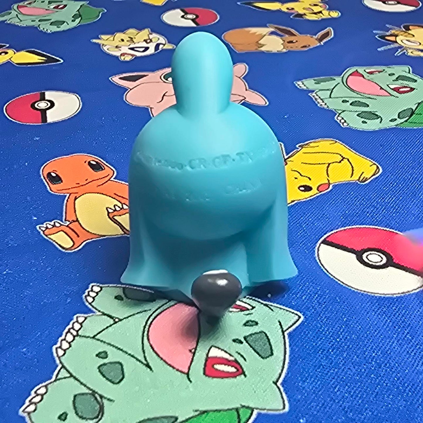 Pokemon Wynaut Figure Finger Puppet 2002 Nintendo Bandai PVC Vintage Japan USA