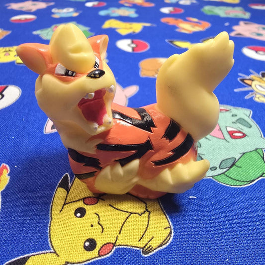 Pokemon Arcanine Figure Finger Puppet 1997 Bandai Nintendo PVC Vintage US Seller