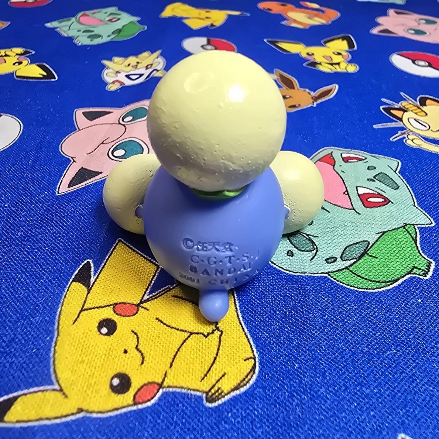 Pokemon Jumpluff Figure Finger Puppet 2001 Nintendo Bandai Vintage PVC Japan USA