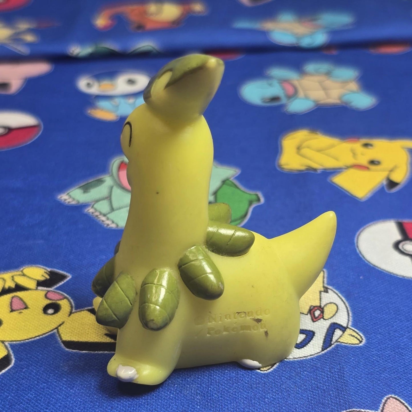 Pokemon Bayleef Figure Finger Puppet 2008 Nintendo Bandai PVC Japan USA Seller
