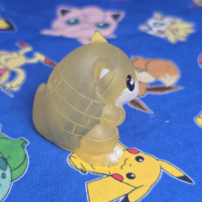 Pokemon Sandshrew Clear Figure Finger Puppet 1996 Nintendo Bandai Vintage USA