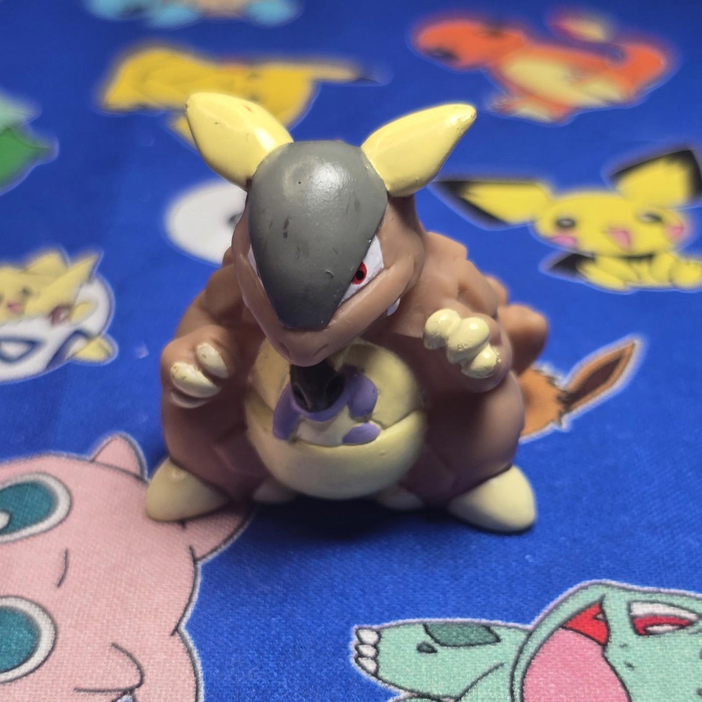 Pokemon Kangaskan Gray Figure Finger Puppet 1996 Nintendo Bandai PVC Vintage USA