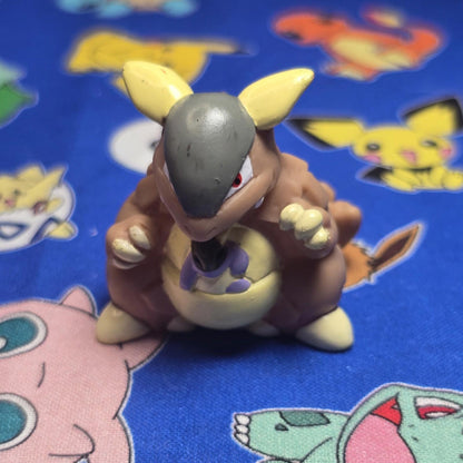 Pokemon Kangaskan Gray Figure Finger Puppet 1996 Nintendo Bandai PVC Vintage USA