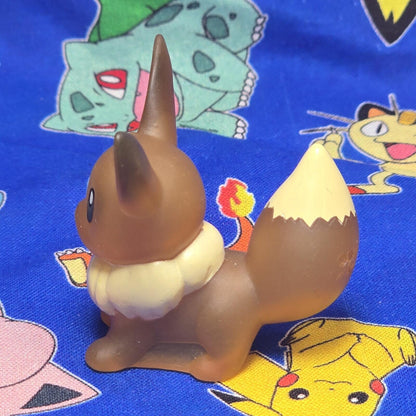 Pokemon Eevee Clear Figure Finger Puppet 2018 Nintendo Bandai Vintage Japan USA